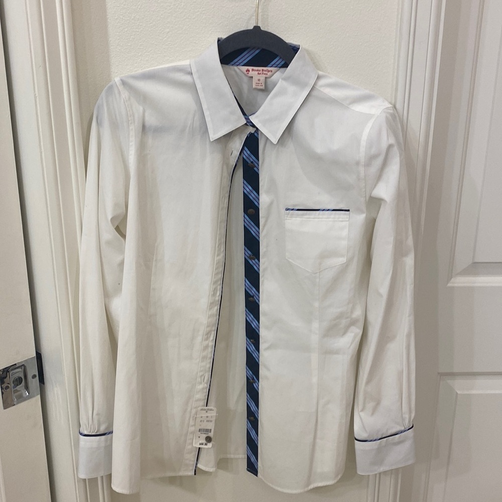 White button down